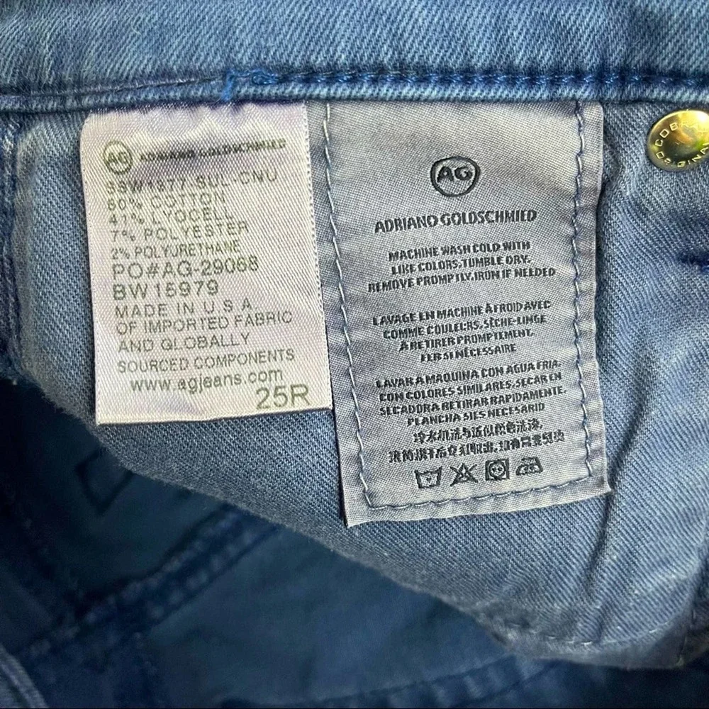 AG Jeans Adriano Goldschmied The Stevie Ankle Slim Straight Anthropologie 25 - Picture 8 of 8